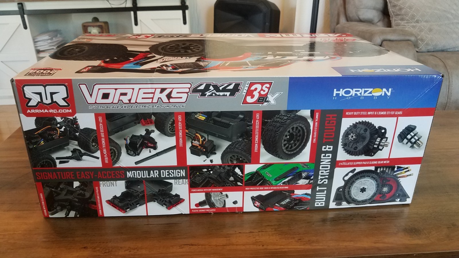 Arrma ARA4305V3T3 Vorteks 4×4 3s Blx 1:10 Scale Stadium Truck RTR Brand New