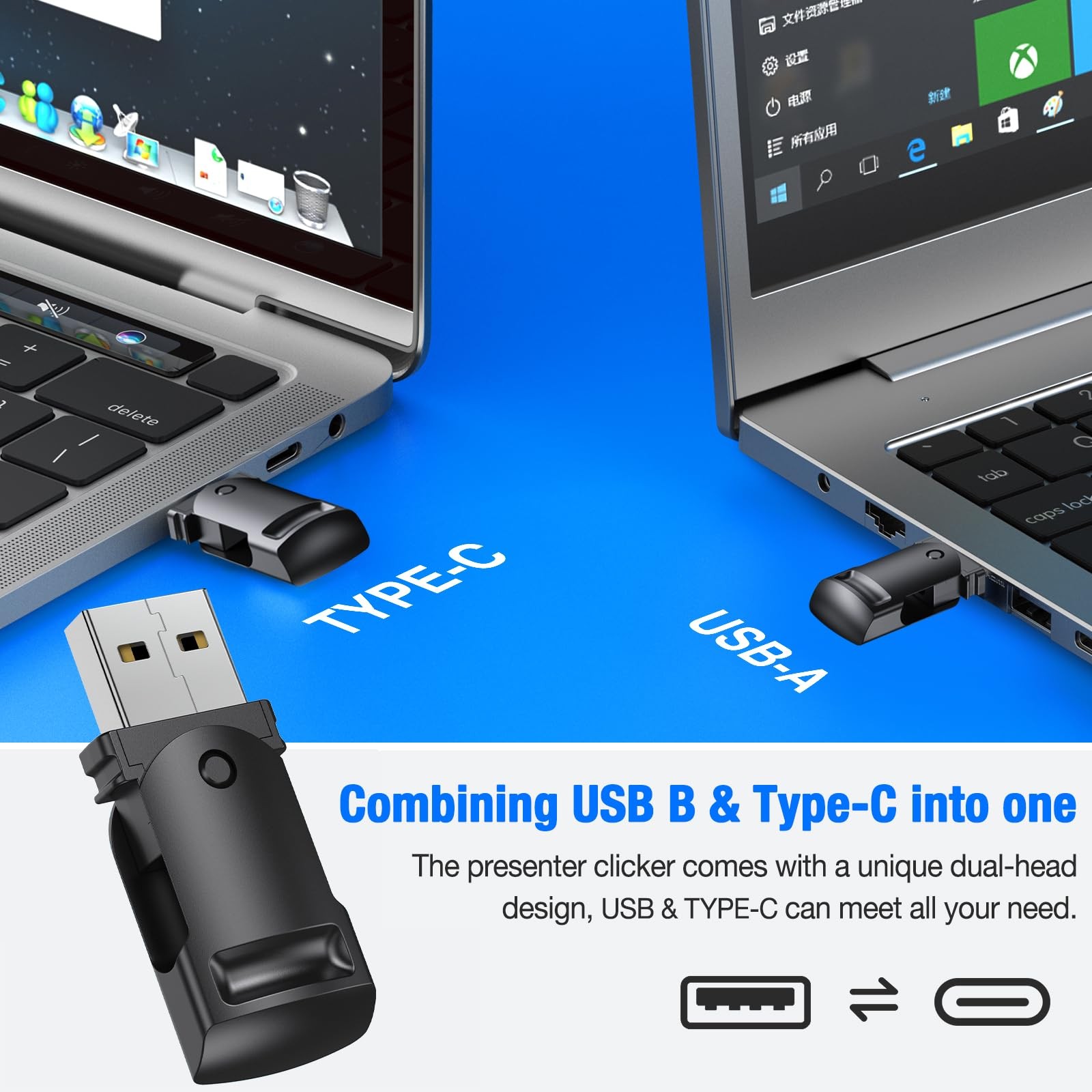 Presentation Clicker Wireless Presenter Remote for PowerPoint, Powerpoint Cli...