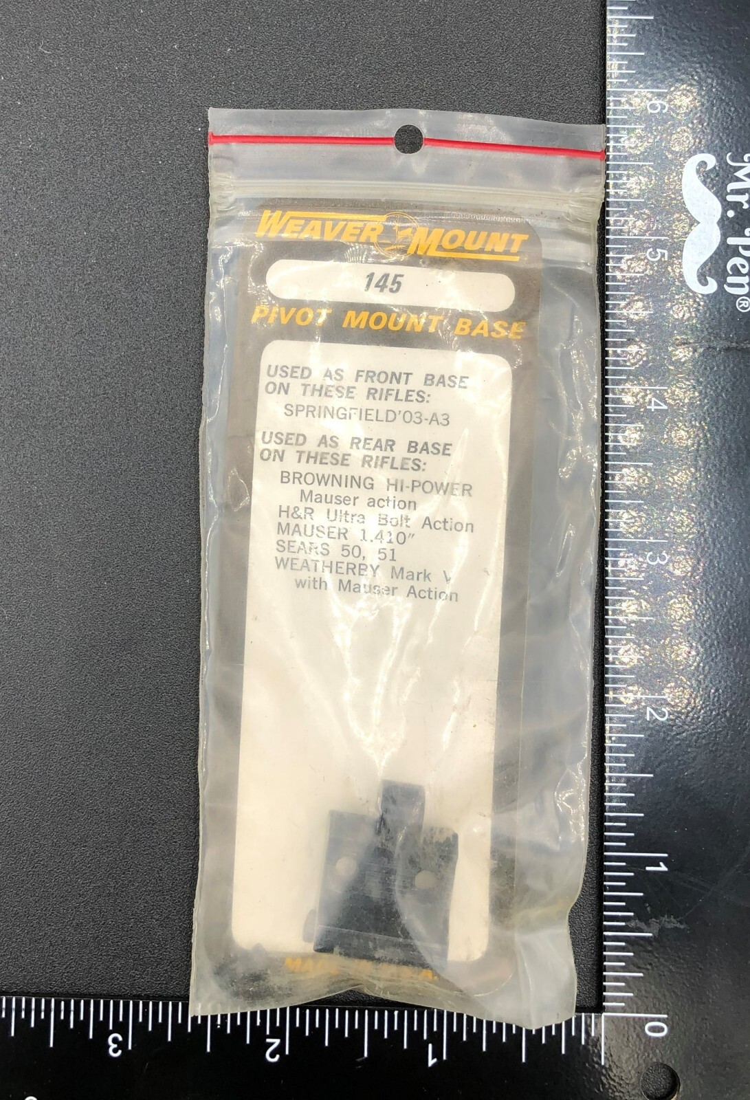 Weaver Mount #145 Pivot Mount Base Brown/H&R/Maus See Description For Models