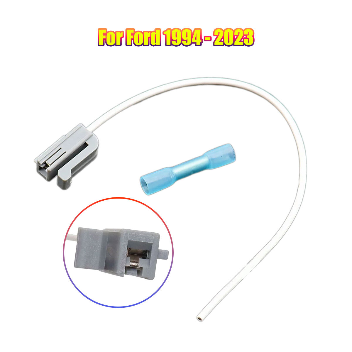 Alternator Pigtail Connector Wiring Harness Single Custom For ford Plastic White