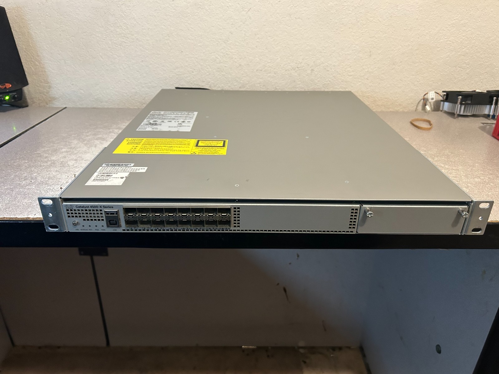 Cisco Catalyst 4500X-16 Port Rack Mountable Switch Dual PS Untested No Shipping