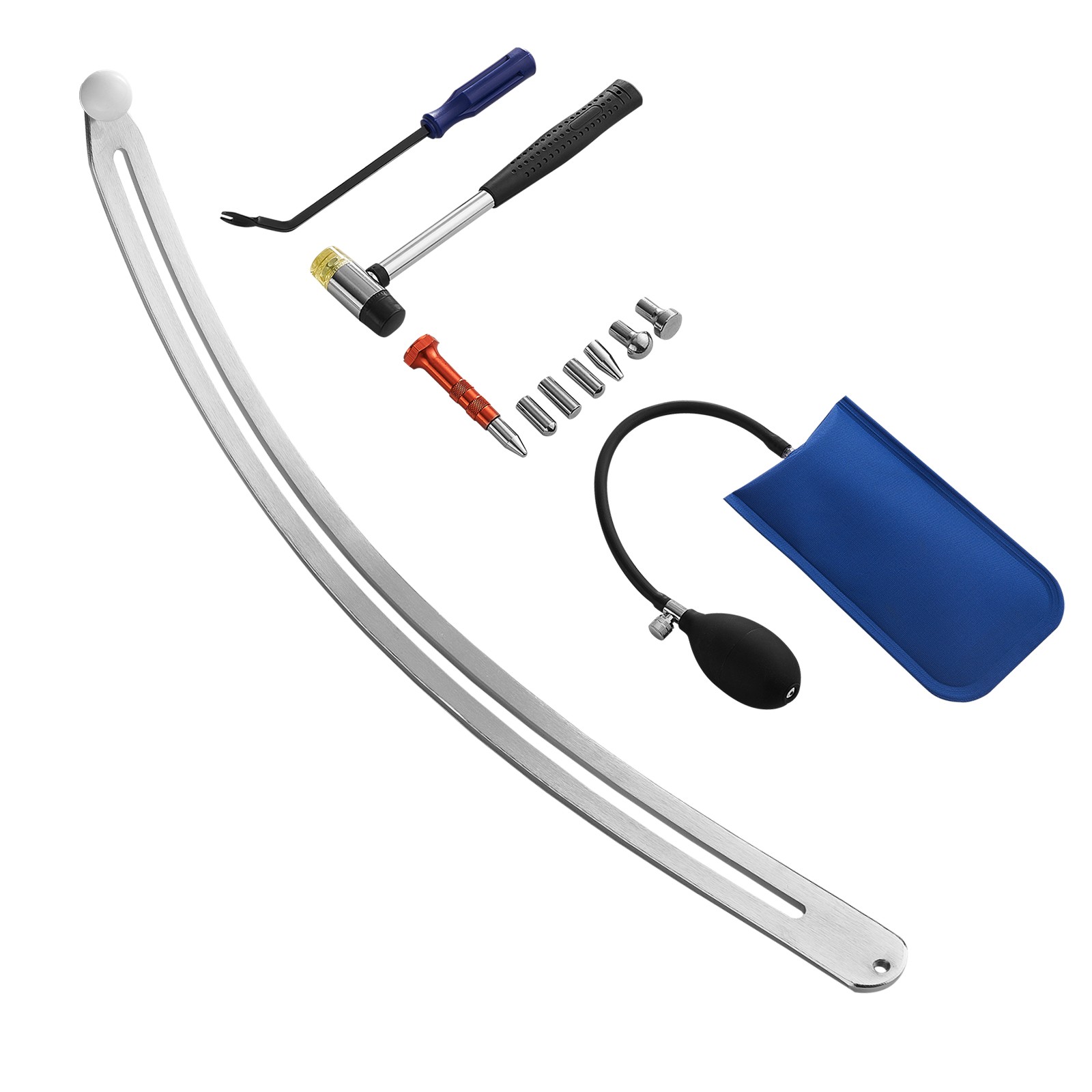 Uimoso Dent Repair Kit for Car Fender Damage with Flat Bar and Removal Tools
