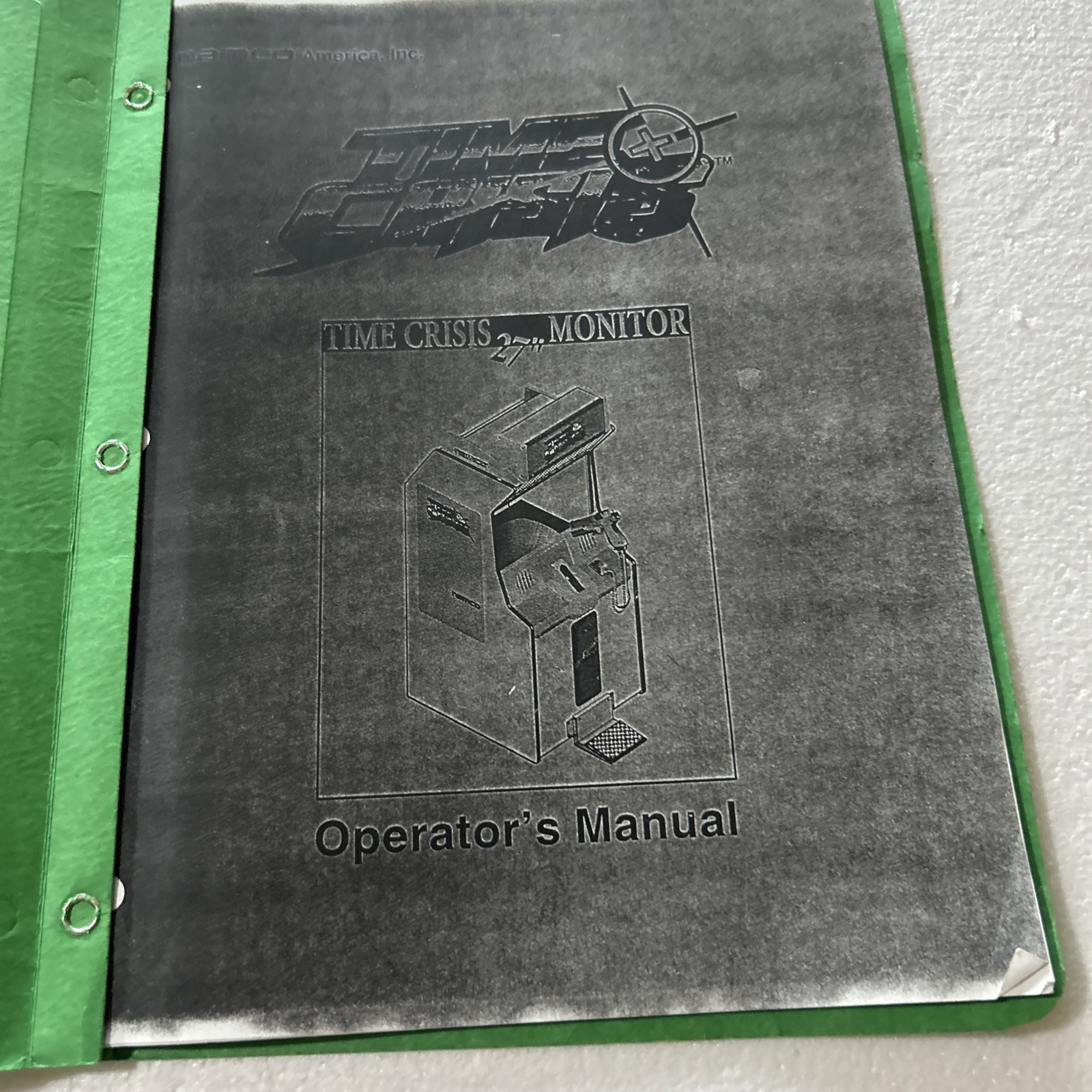 Copy Time Crisis Namco Arcade Video Game Manual