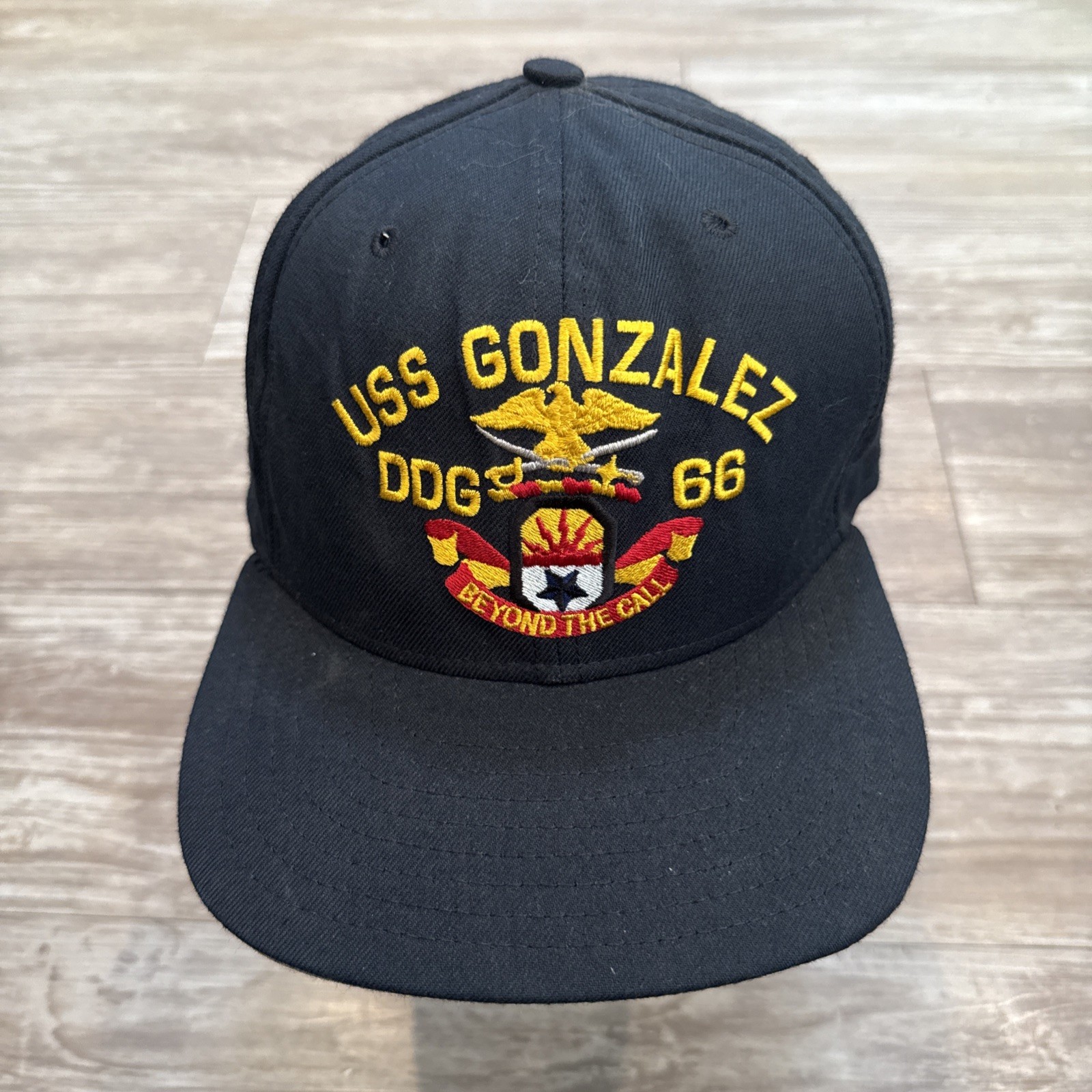 The USS GONZALEZ DDG 66 by New Era Blue Baseball Cap Hat One Size