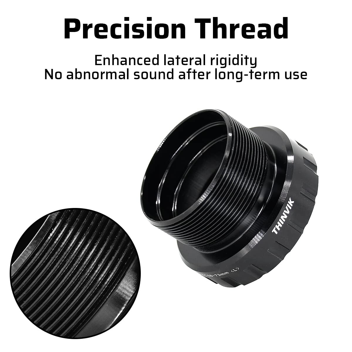 Bottom Bracket, BSA 68-73mm English for 24mm Spindle Crank,Compatible with Sh...