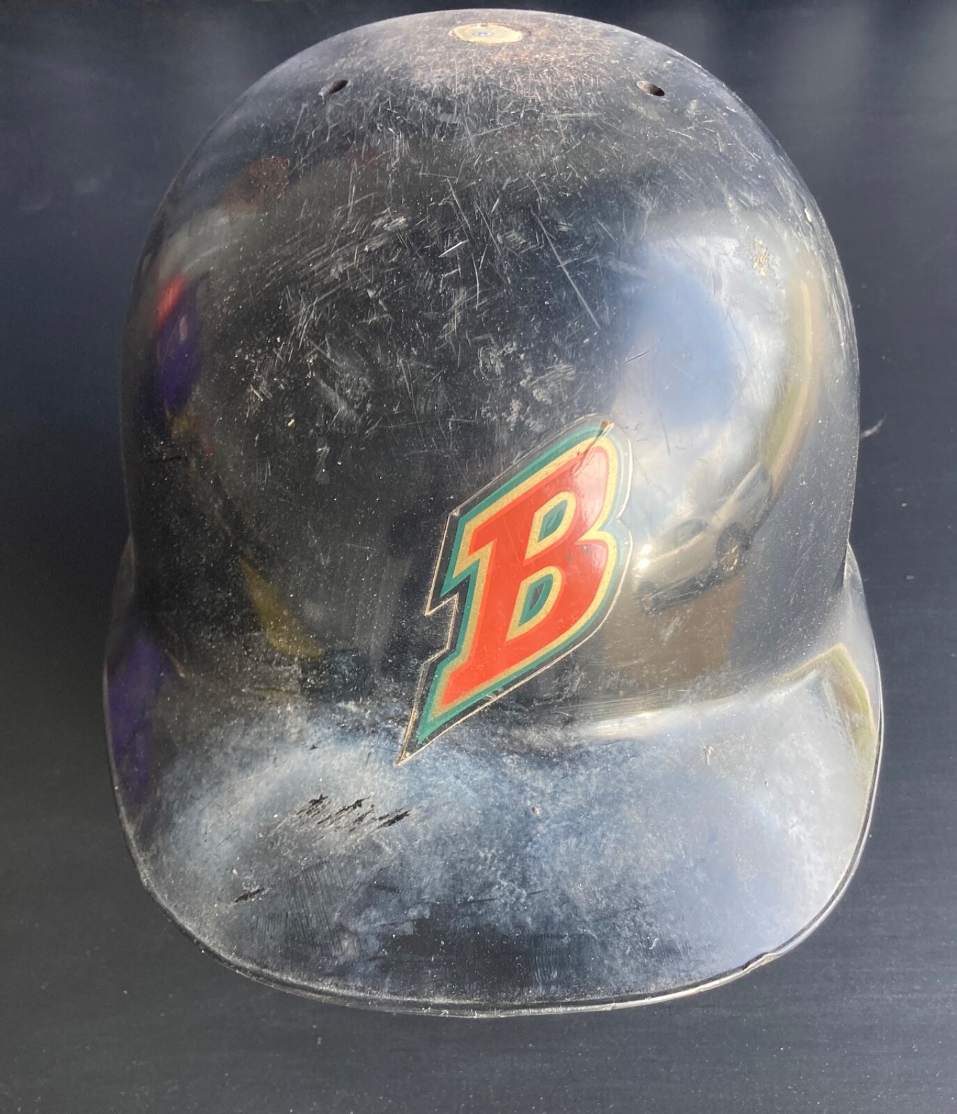 Vintage Buffalo Bisons Game Used Batting Helmet