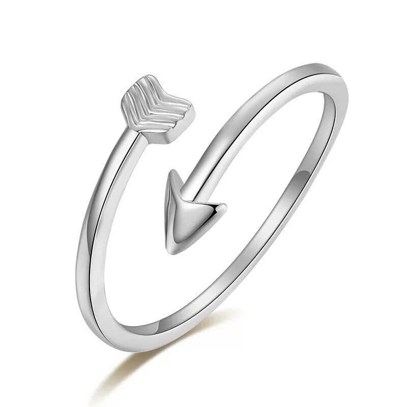 925 Sterling Silver Toe Rings For Women Arrow Summer Beach Toe Ring Stackable.