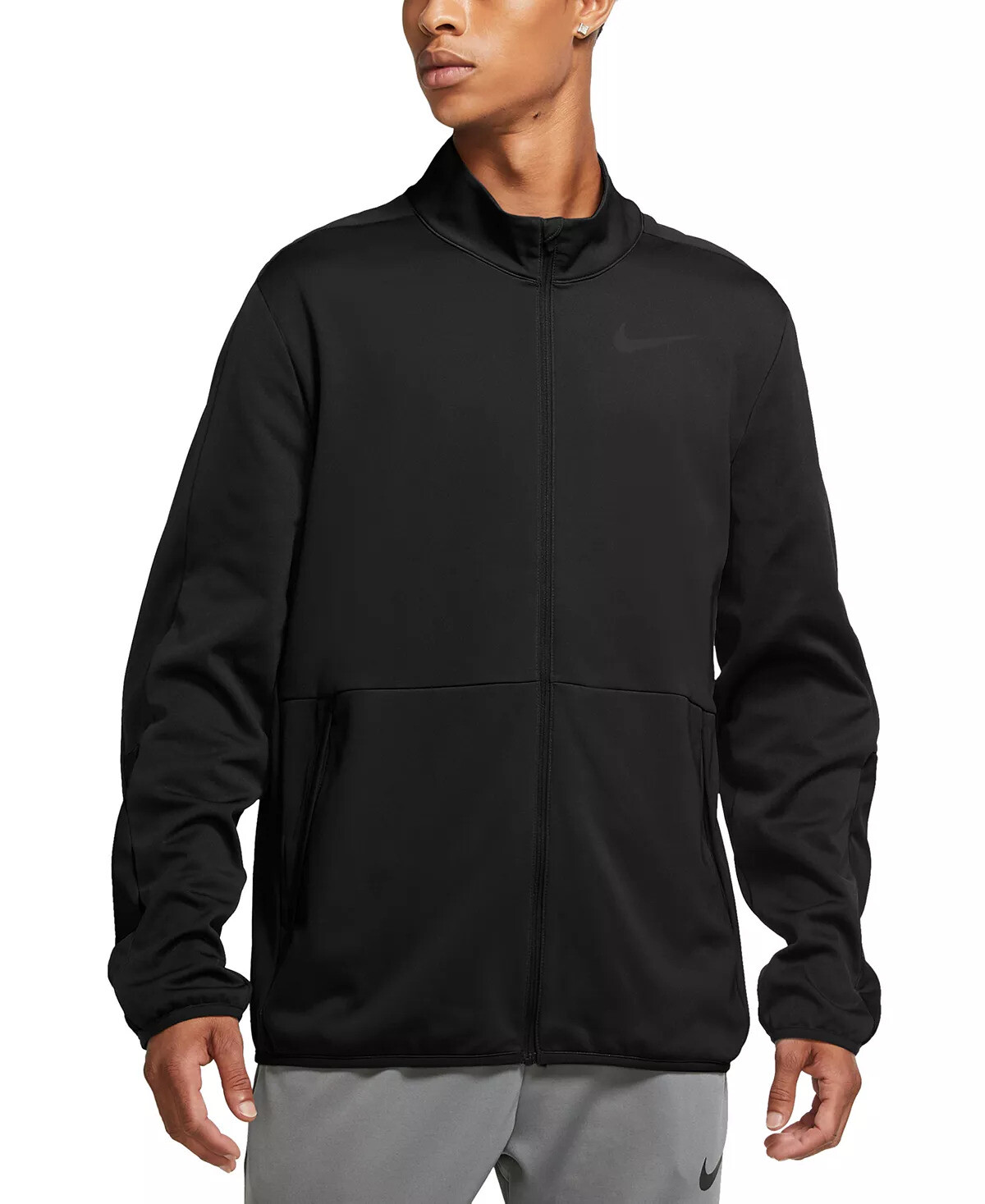 NEW MEN’S NIKE DRI-FIT EPIC KNIT FULL-ZIP LIGHTWEIGHT JACKET! BLACK!!!