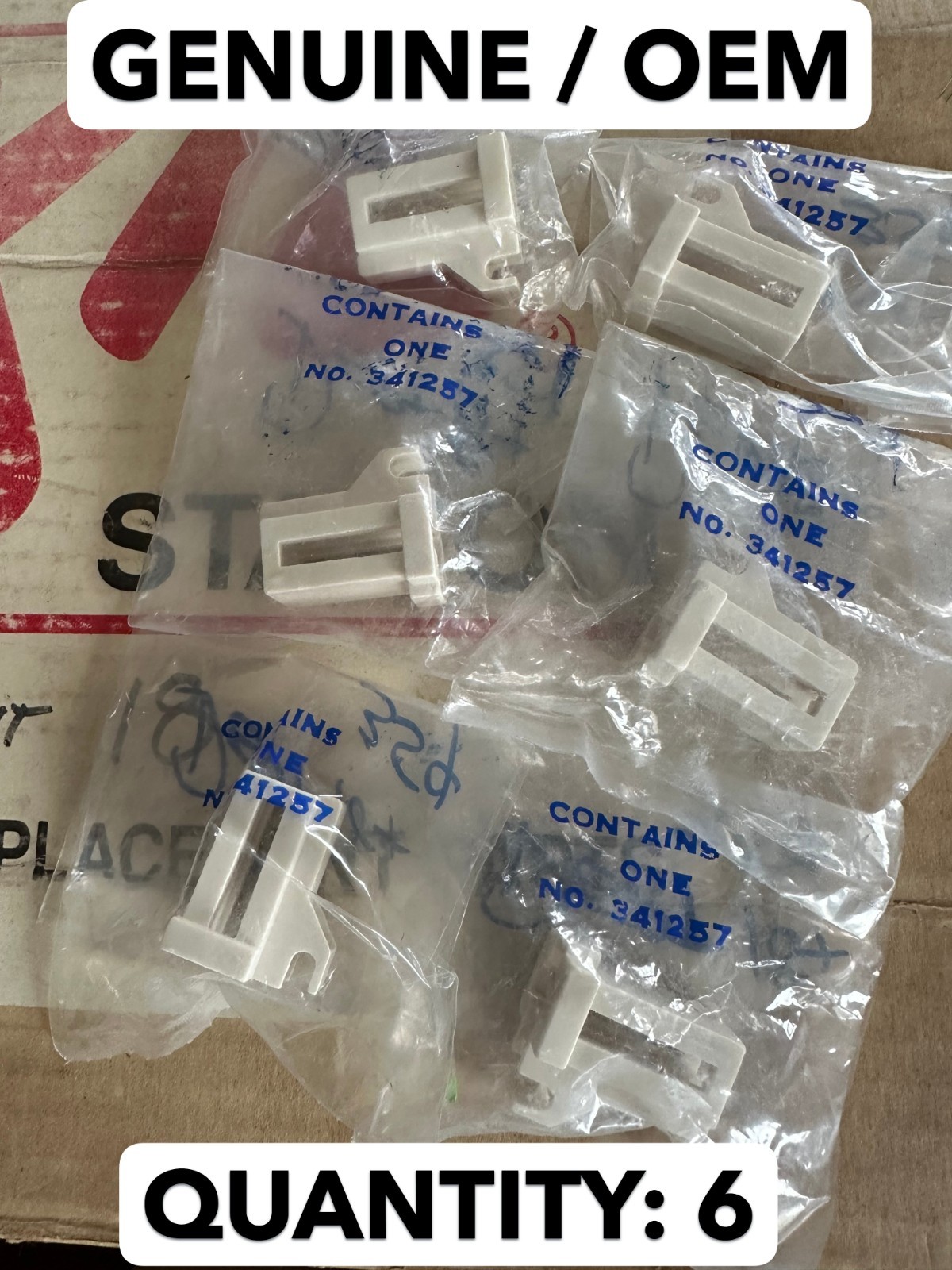 6-PACK GENUINE OEM Skil Bosch 2610341257 Brush Holder Router 1845 1823 1840 1835