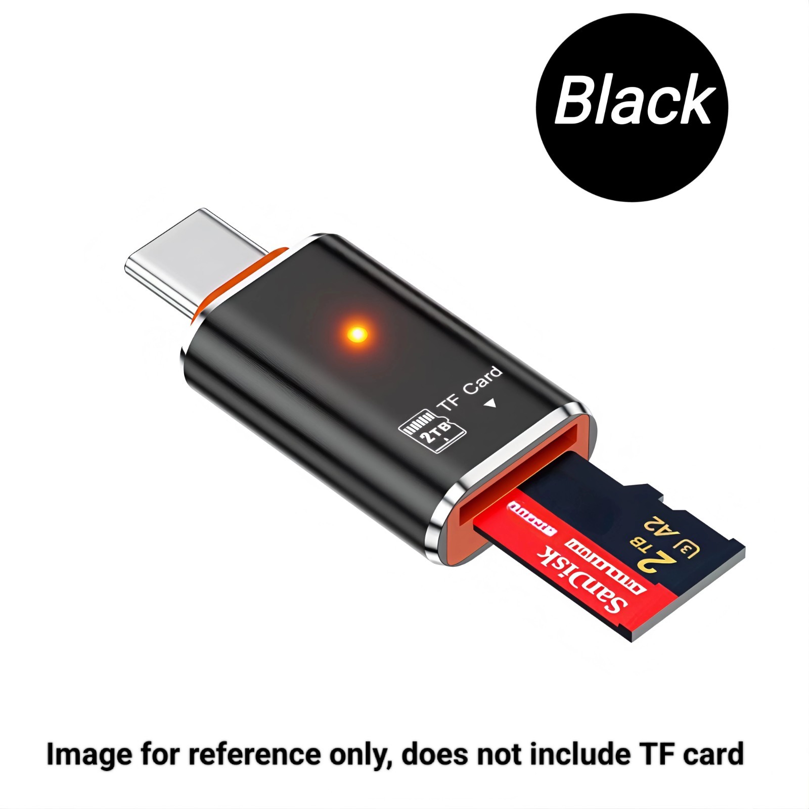 USB C SD TF Card Reader Adapter Memory Card Reader Supports Up to 2TB