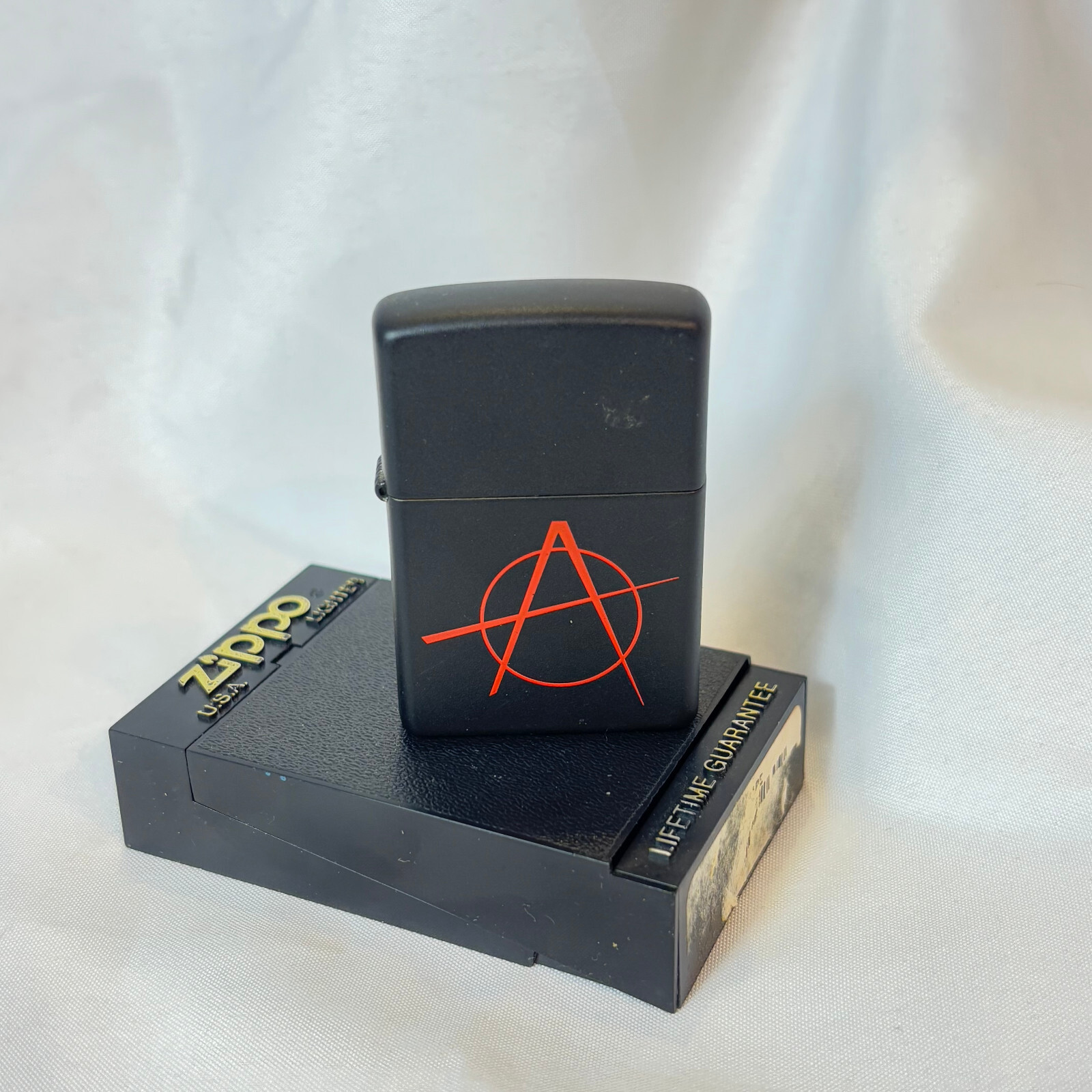 2009 Zippo Lighter Anarchist Punk Circle-A Design