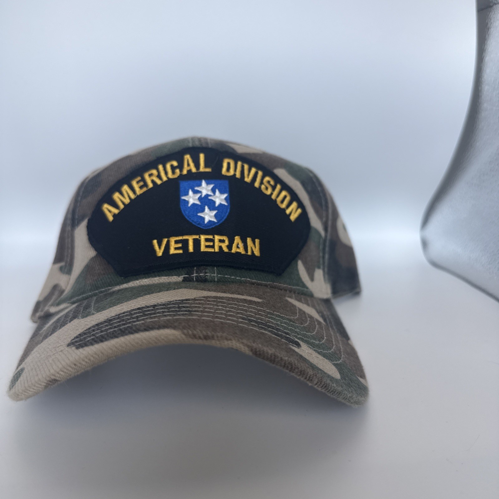 AMERICAL DIVISON VETERAN TRUCK HAT BASEBALL CAP IN Camouflage FOR  VETERAN