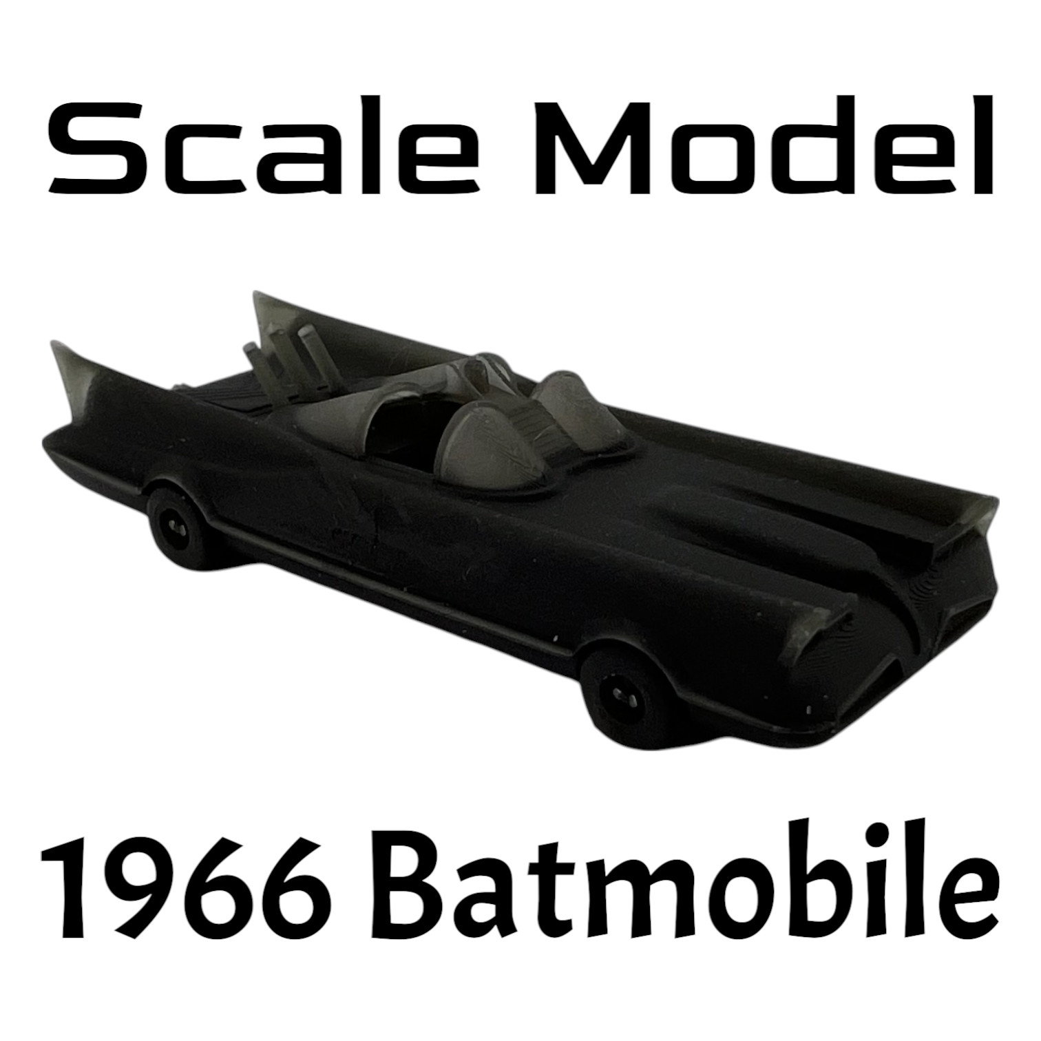 Batmobile - Original '66' - Z Scale 1:220 - Black