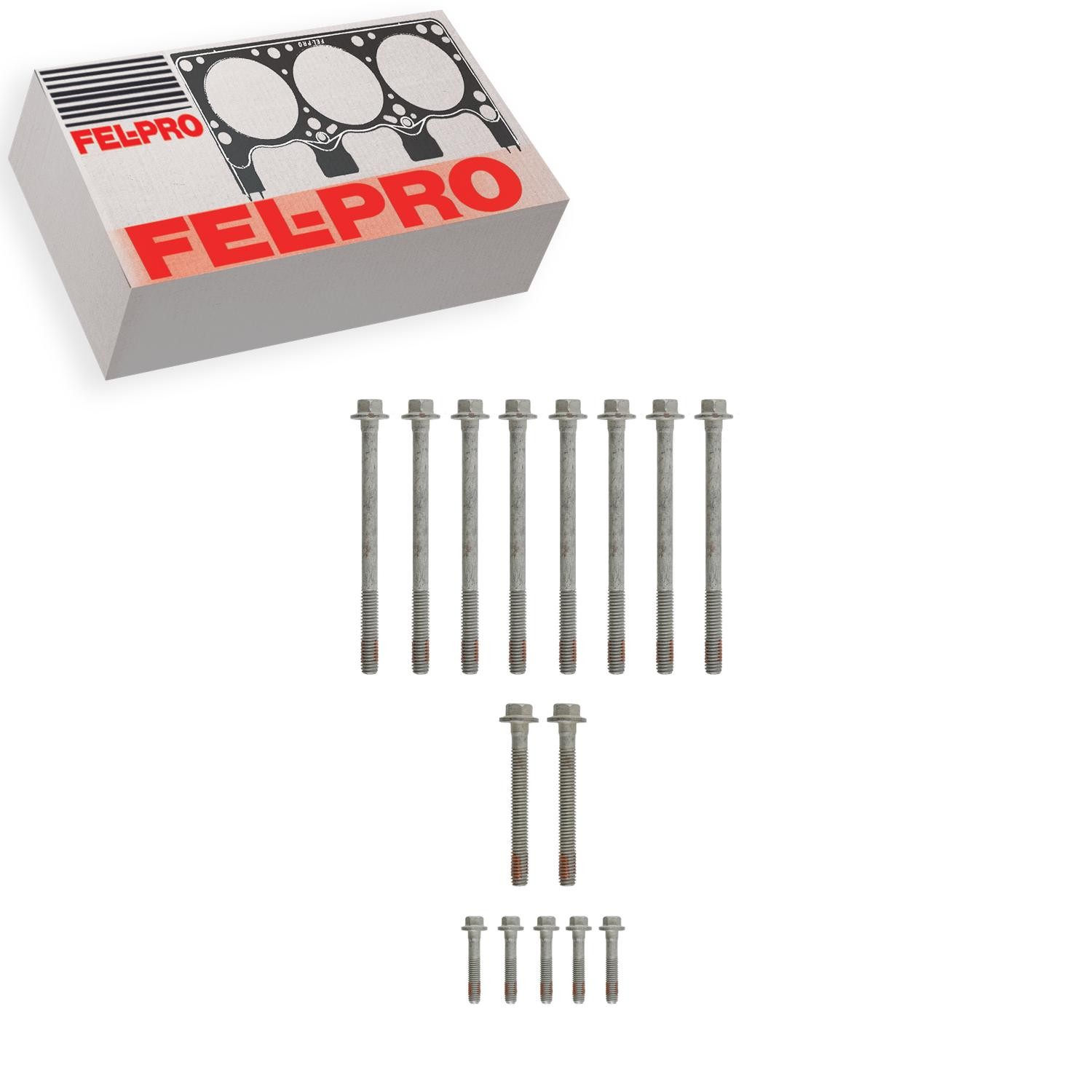 Fel-Pro Eng Cylinder Head Bolt Set For 2001-2004 Chevrolet Silverado 3500 6.0L
