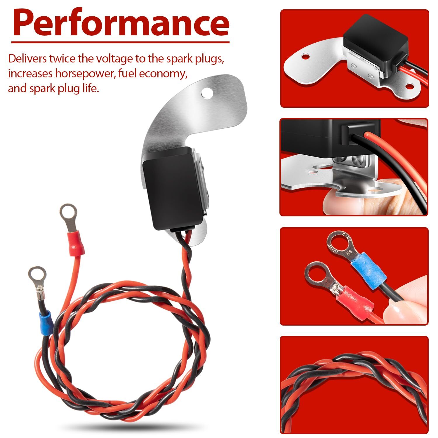 For Pertronix 1181 Ignitor Electronic Ignition Conversion Kit for Delco 8 Cylind