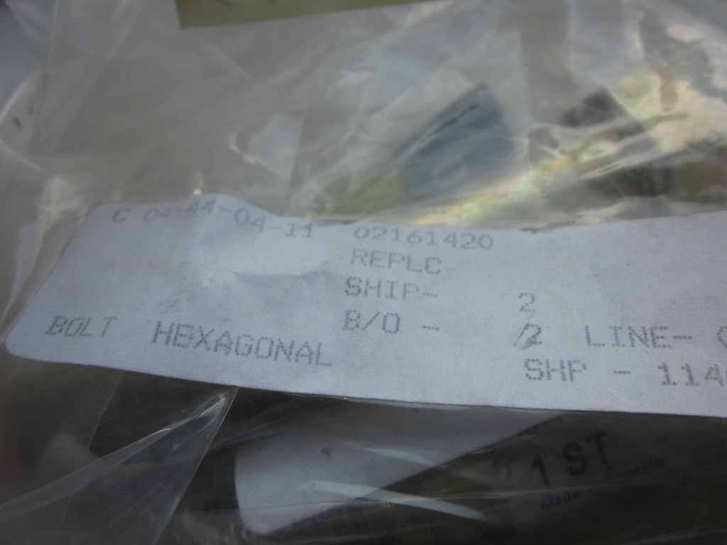 Claas - 02161420 Bolt Hexagonal (NEW)