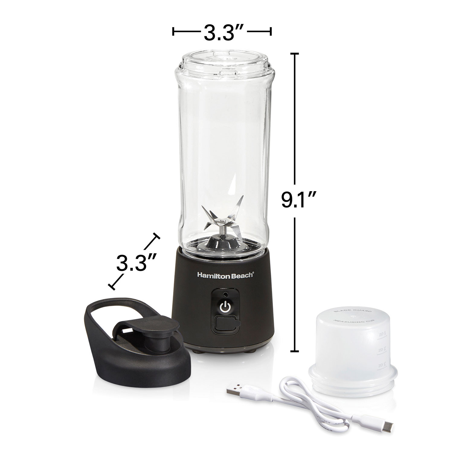 Hamiltonbeach Blend Now Portable Cordless Blender 16 oz Black - 51180J