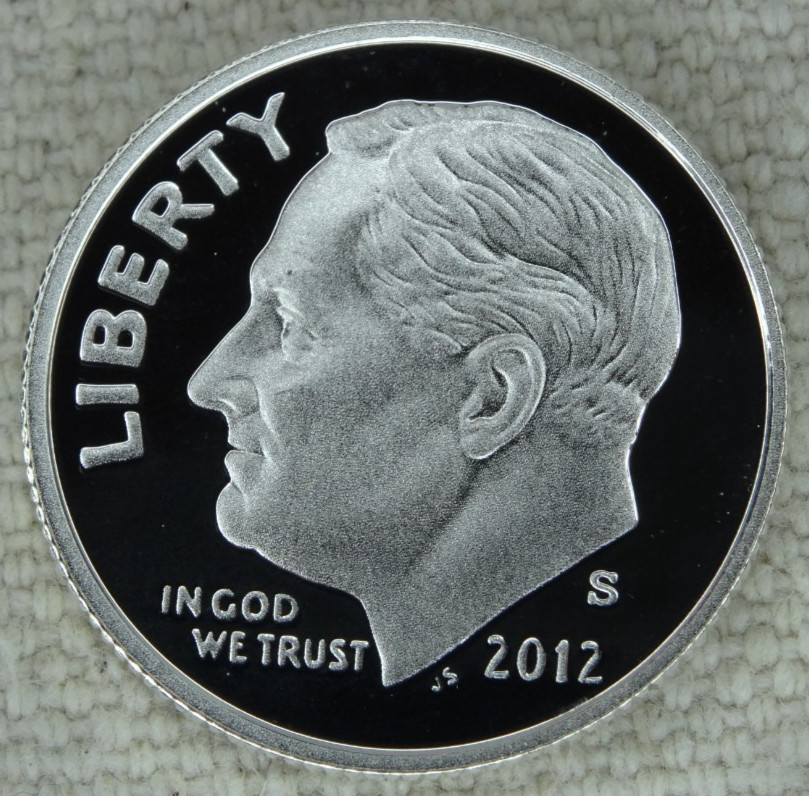 2012-S Silver Roosevelt Dime Proof 90% Silver US Mint 10C Coin Free Shipping