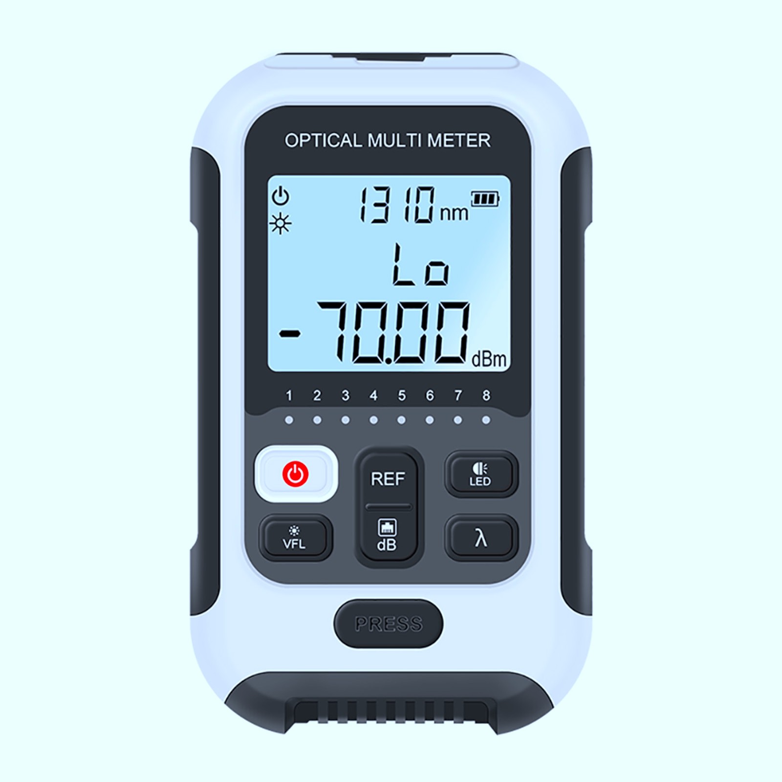 Multifunctional Optical Power Meter Accurate Tester For Engineering White For