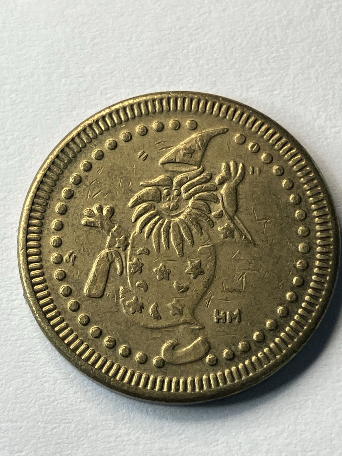 Scarce Diversions Arcade Token With Dancing Wizard On Reverse #uf1