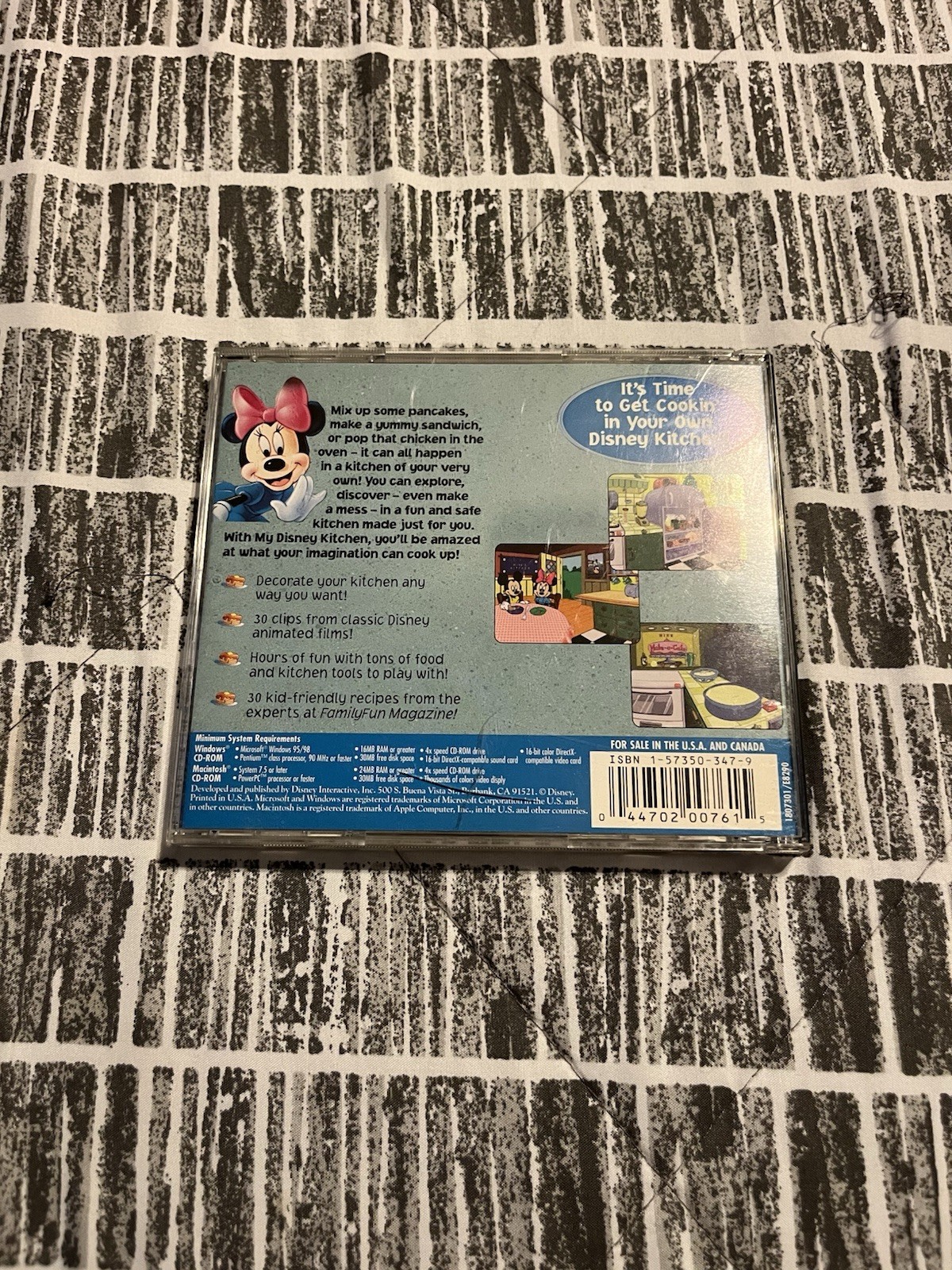 Disney My Disney Kitchen CD-ROM Early Learning Game, Windows 95/98 & Mac