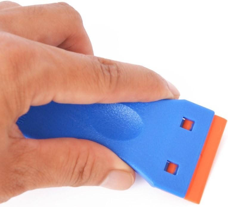 1.5" Ergonomic Plastic Razor Scraper with 10 Double Edged Blades - Multi-purpose
