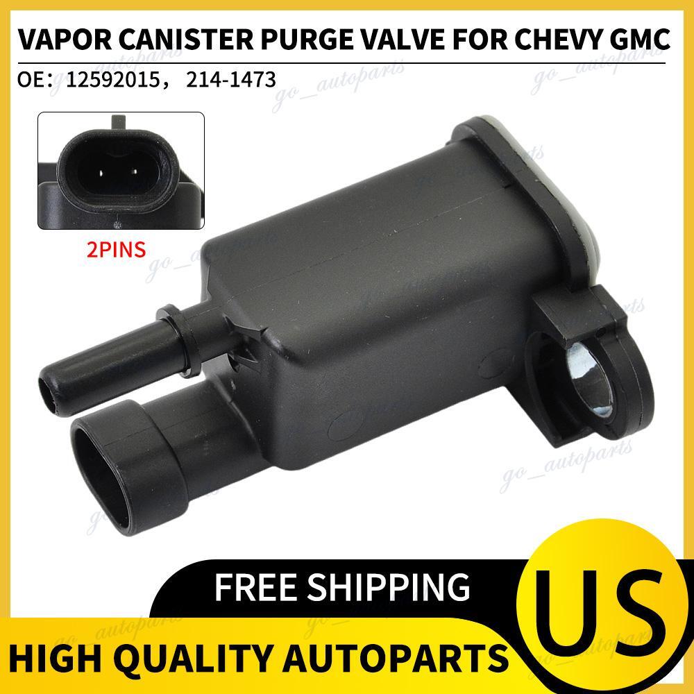 Vapor Canister Purge Valve EVAP Solenoid For GMC Chevrolet Buick 12592015 Black