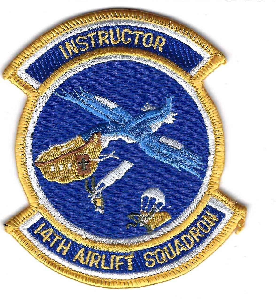 PATCH USAF 14TH AIRLIFT SQ AS INSTRUCTOR                                   AS-17