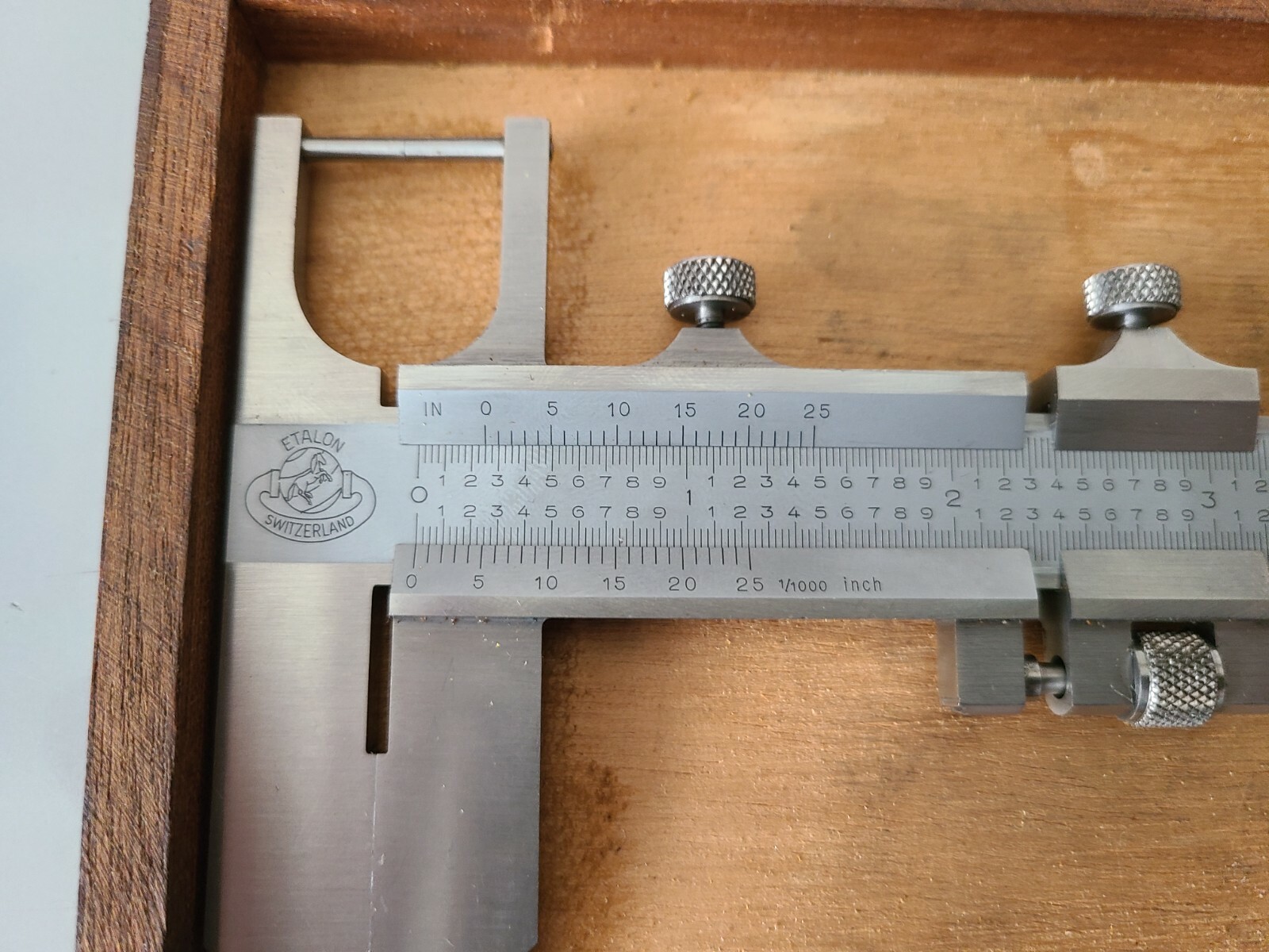 Etalon 9" Groove Measuring Verniers .100" Diameter Contact Point 