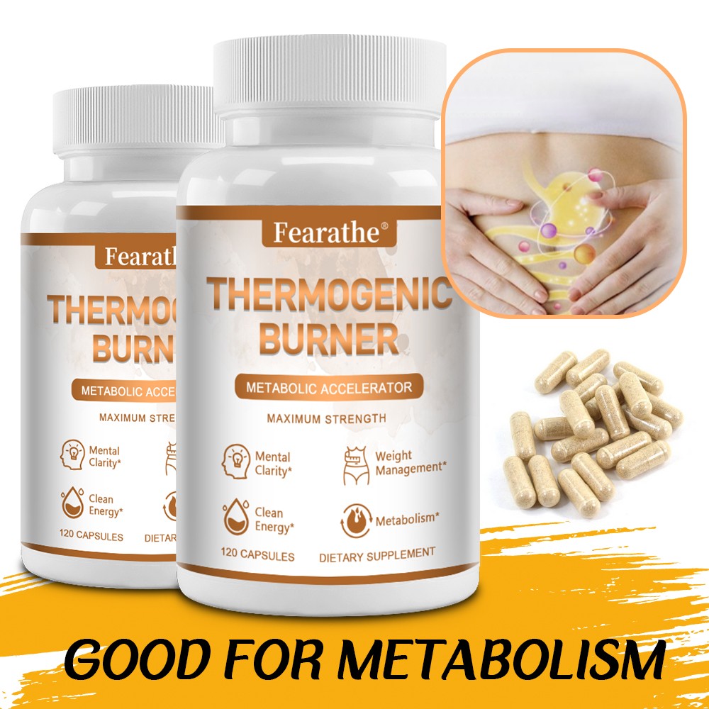 Thermogenic Fat Burner Supplement For Men & Women Helps Metabolism Energy 120ct