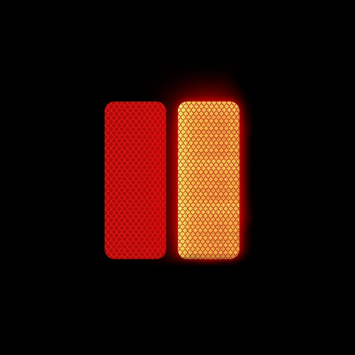 Helonge Reflective Stickers, 100 Pcs, 5 Colors 3cm x 8cm, Multicolor