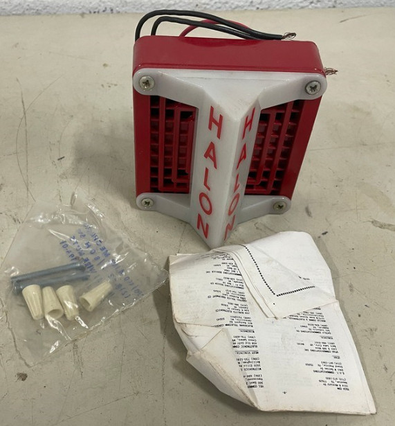 NIB Federal Signal 450D Vibratone Horn + Visalert Halon Stobe Lens Fire Alarm!