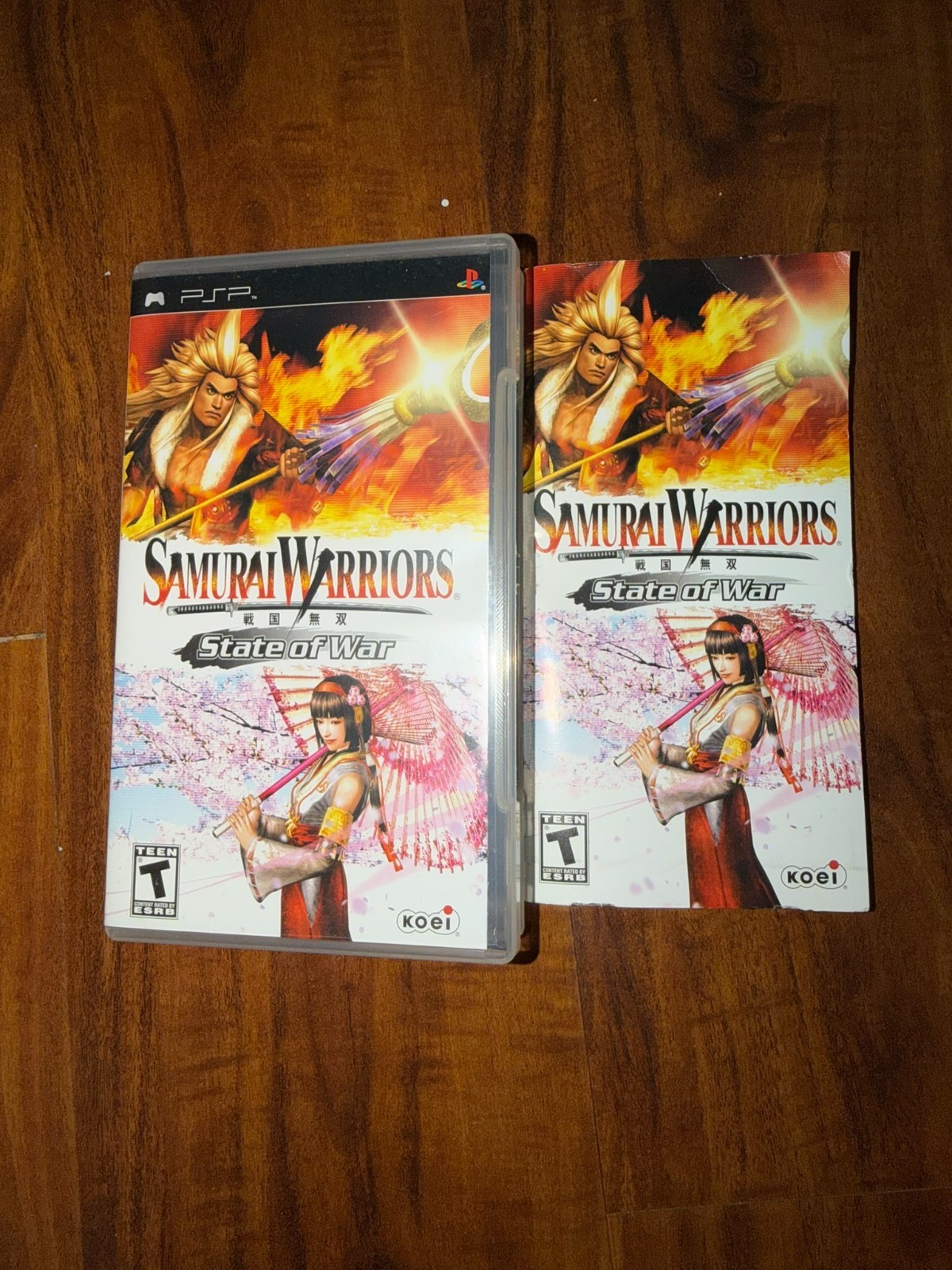 Samurai Warriors: State of War (Sony PSP, 2006) Case & Manual Only NO GAME