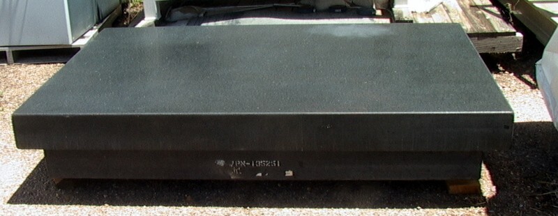 GRANITE Metrology Surface Plate or Optical/Machine Base TABLE TOP Charcoal Grey
