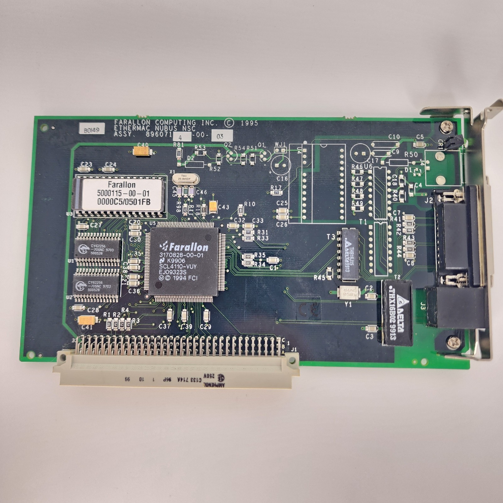 Farallon Ethermac NuBus Adapter (8960714-00-03) Untested Apple PDS Ethernet Mac