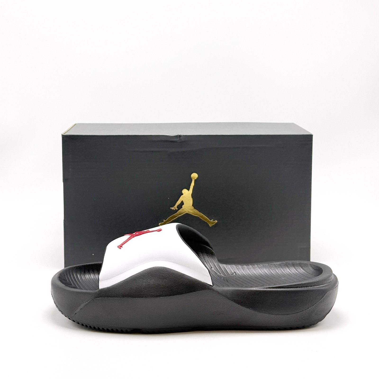 *NEW* Big Kids' Slides Nike Air Jordan Franchise WHITE / GYM RED (HF4490 101) 👍