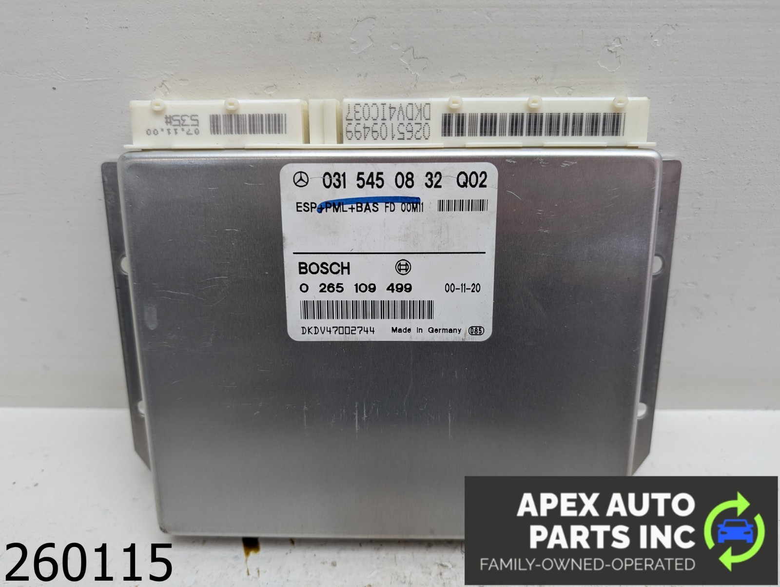OEM 2001 Mercedes E320 3.2L ABS Control Module Unit