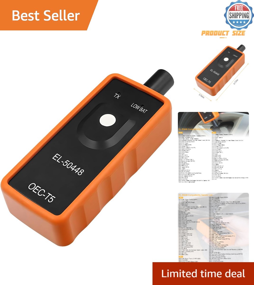 Universal TPMS Activation Reset Tool for Tire Pressure Sensors - Easy to Use