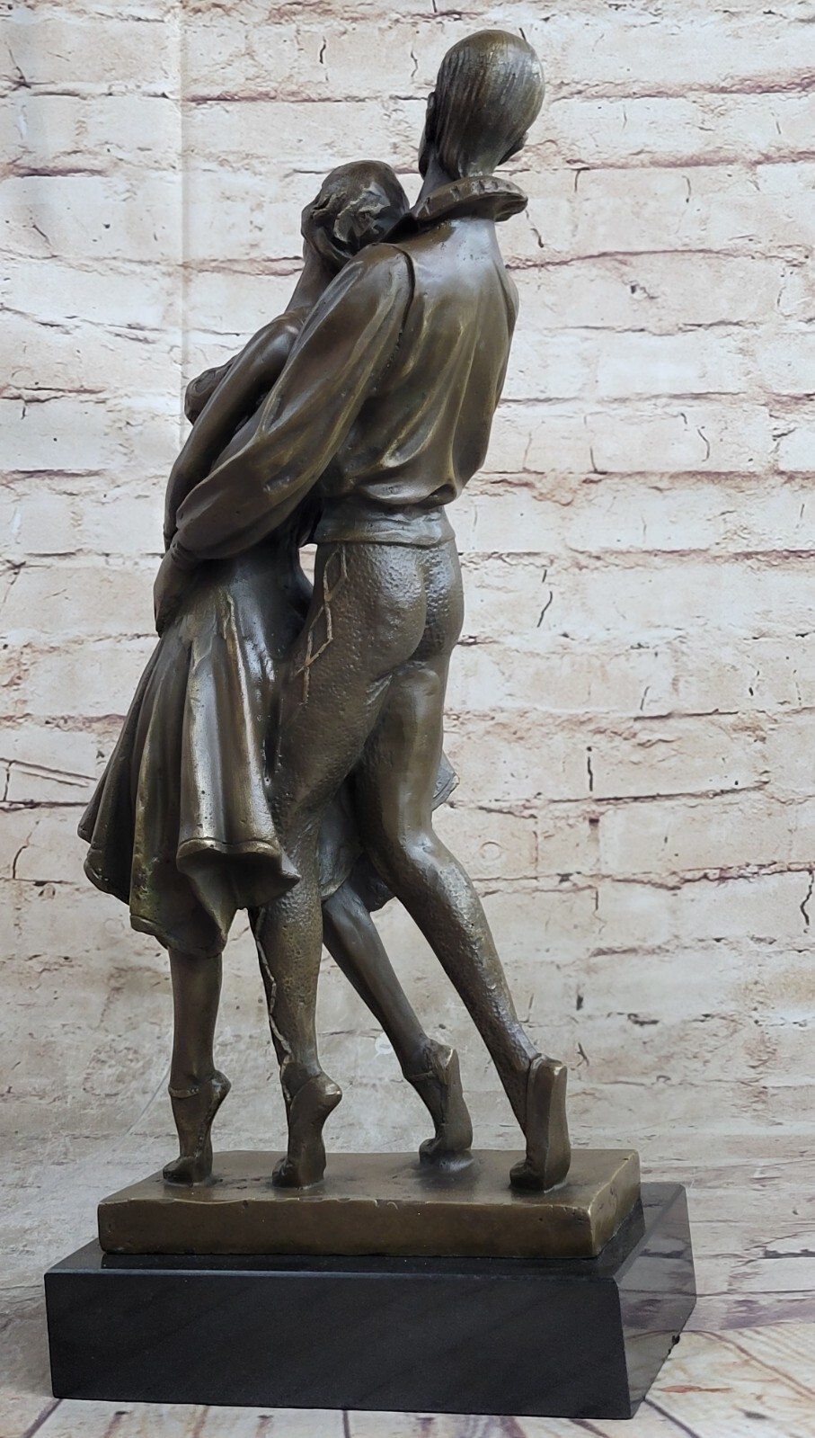 Art Deco Romantic Couple Dancing by Romanian Artist Chiparus Bronze Sculpture