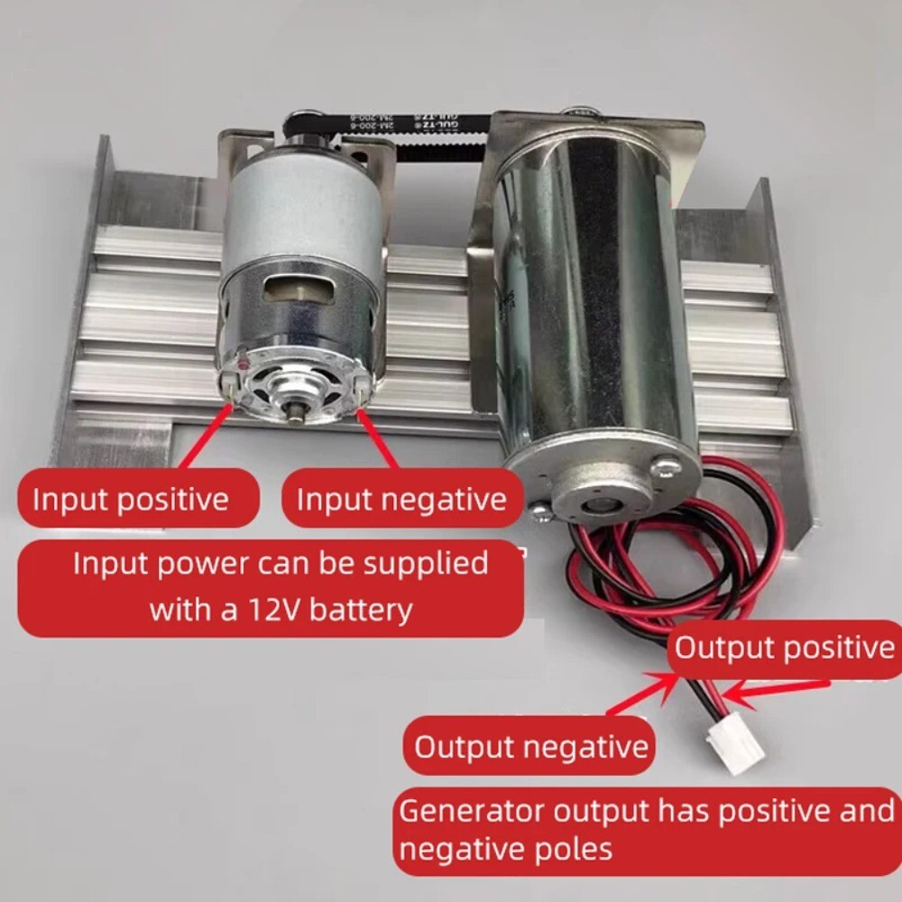 220V Double Bearing Silent Generator High Voltage DC 775 Motor Miniature