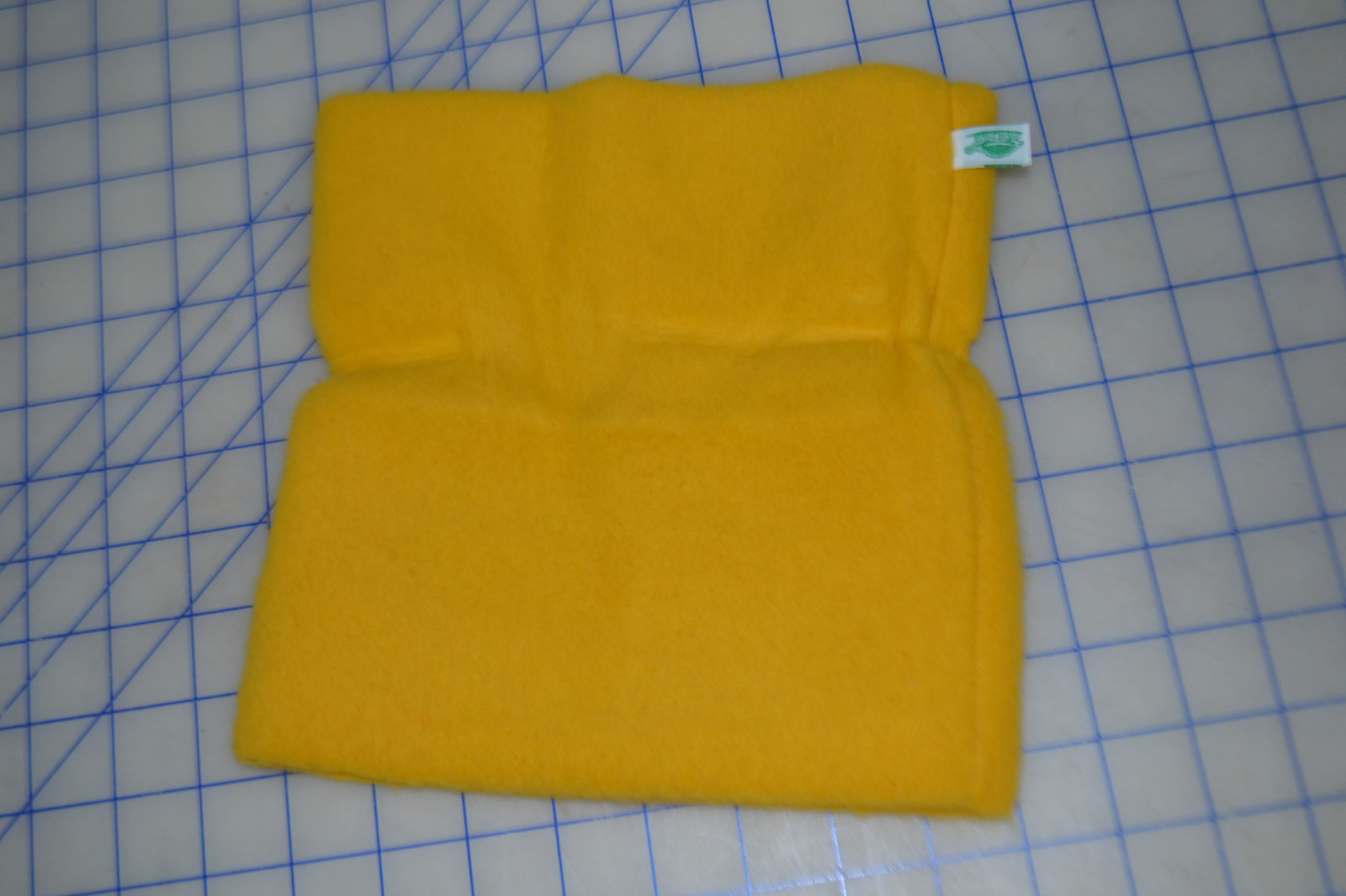 *yellow fleece acrylic heavy turtle fur USA made kids outdoor neck warmer kids