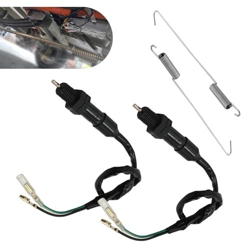 2 PCS Motorcycle Switch Spring Kit, 2 Wire Golf Cart Brake Light Switch,