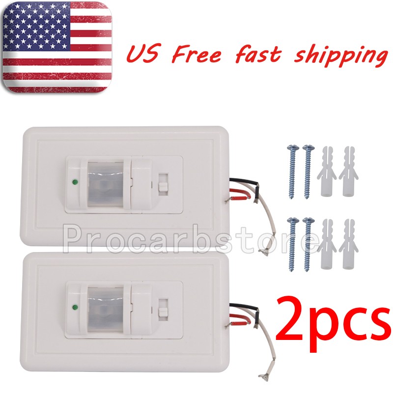 New Auto On/Off Sensor Switch Motion Infrared Occupancy Vacancy Wall Light Lamp