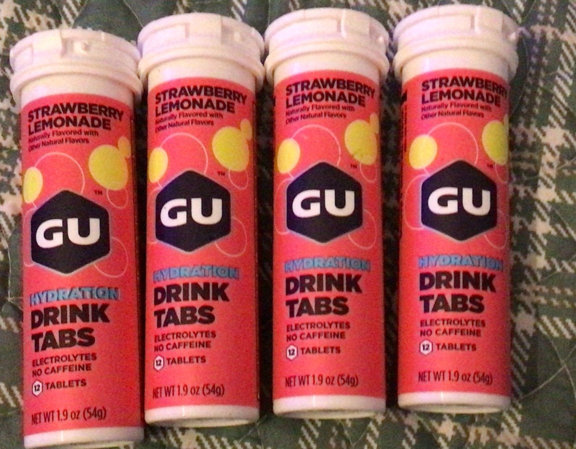 GU Energy Hydration Electrolyte Drink Tablets 4-Count Strawberry Lemonade 48