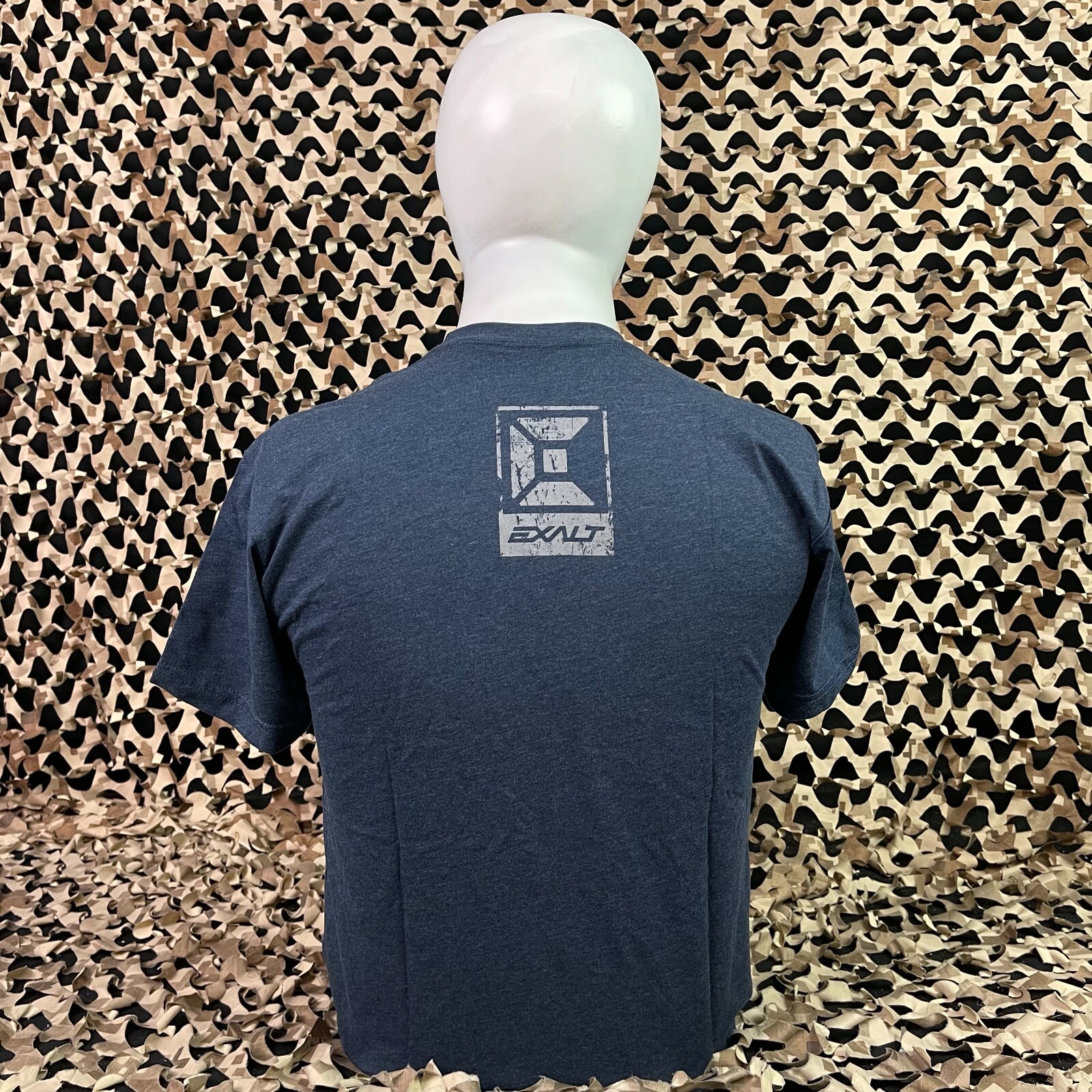 NEW Exalt Knockout Paintball T-Shirt - Navy/Grey - Medium
