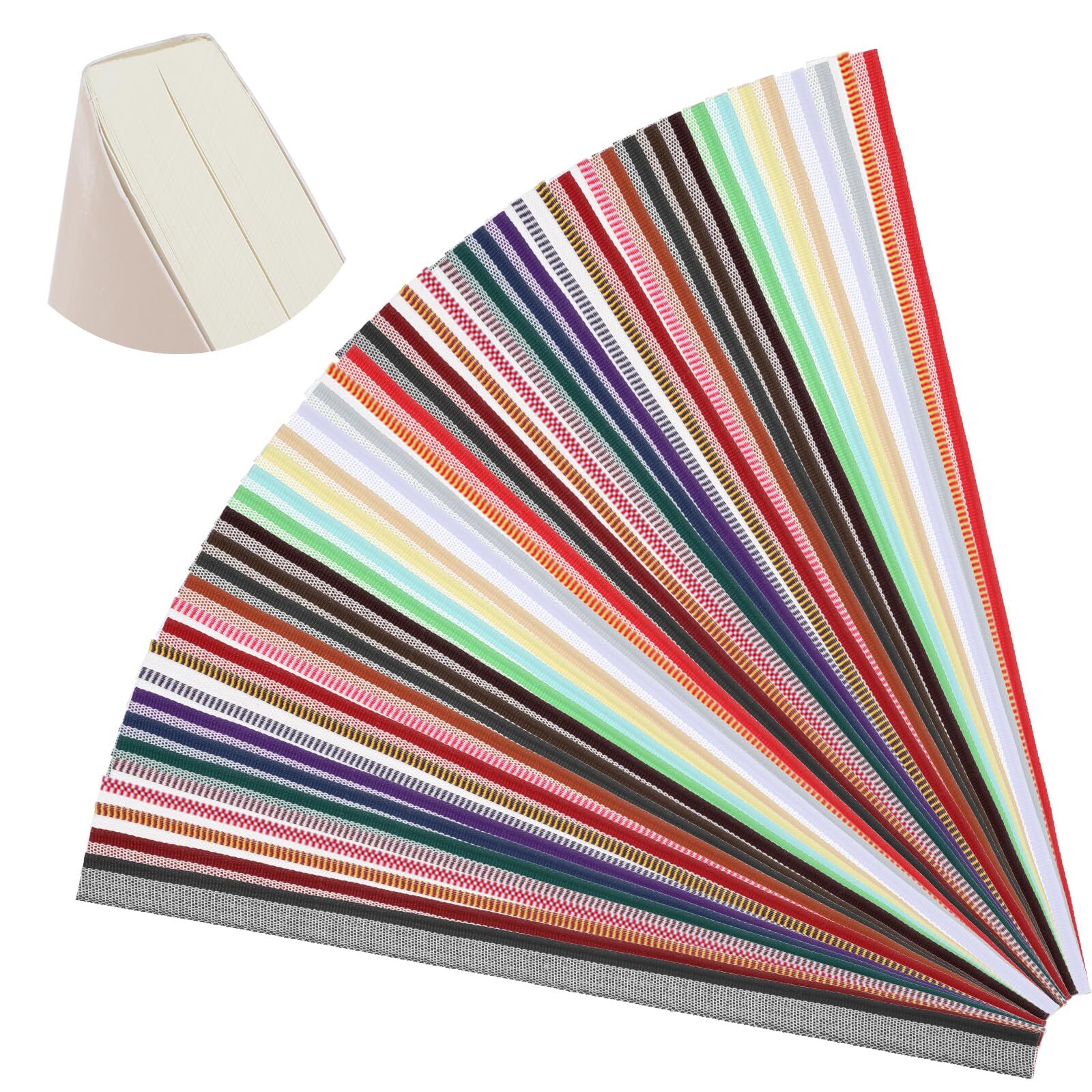 48 Pcs Cotton Book Binding Endbands Cotton Book Headband Kit for Bookbinding