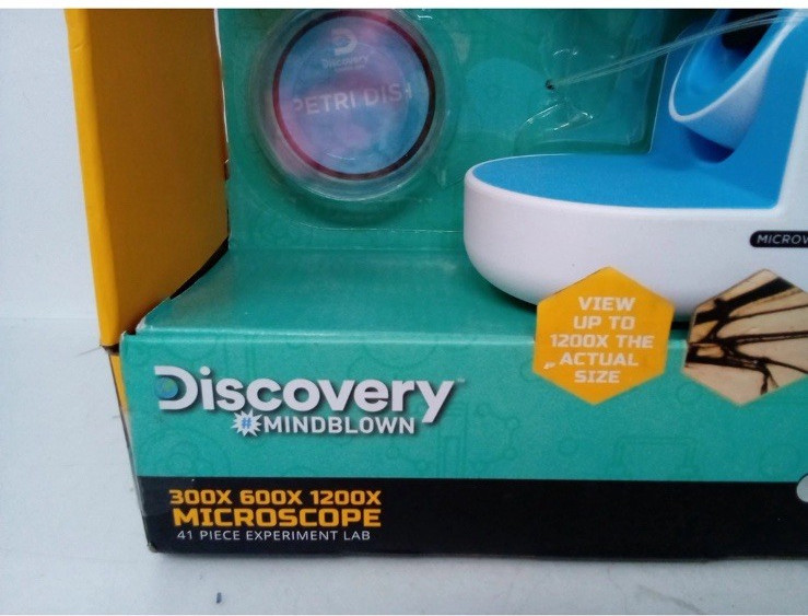 Discovery #MINDBLOWN 1200X, 600X, 300X Microscope 41-Piece Experiment Lab New