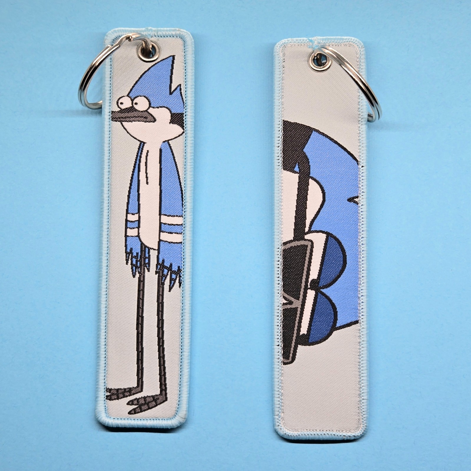 Regular Show Mordecai 5" Jet Tag Keychain Double Side 1 Piece
