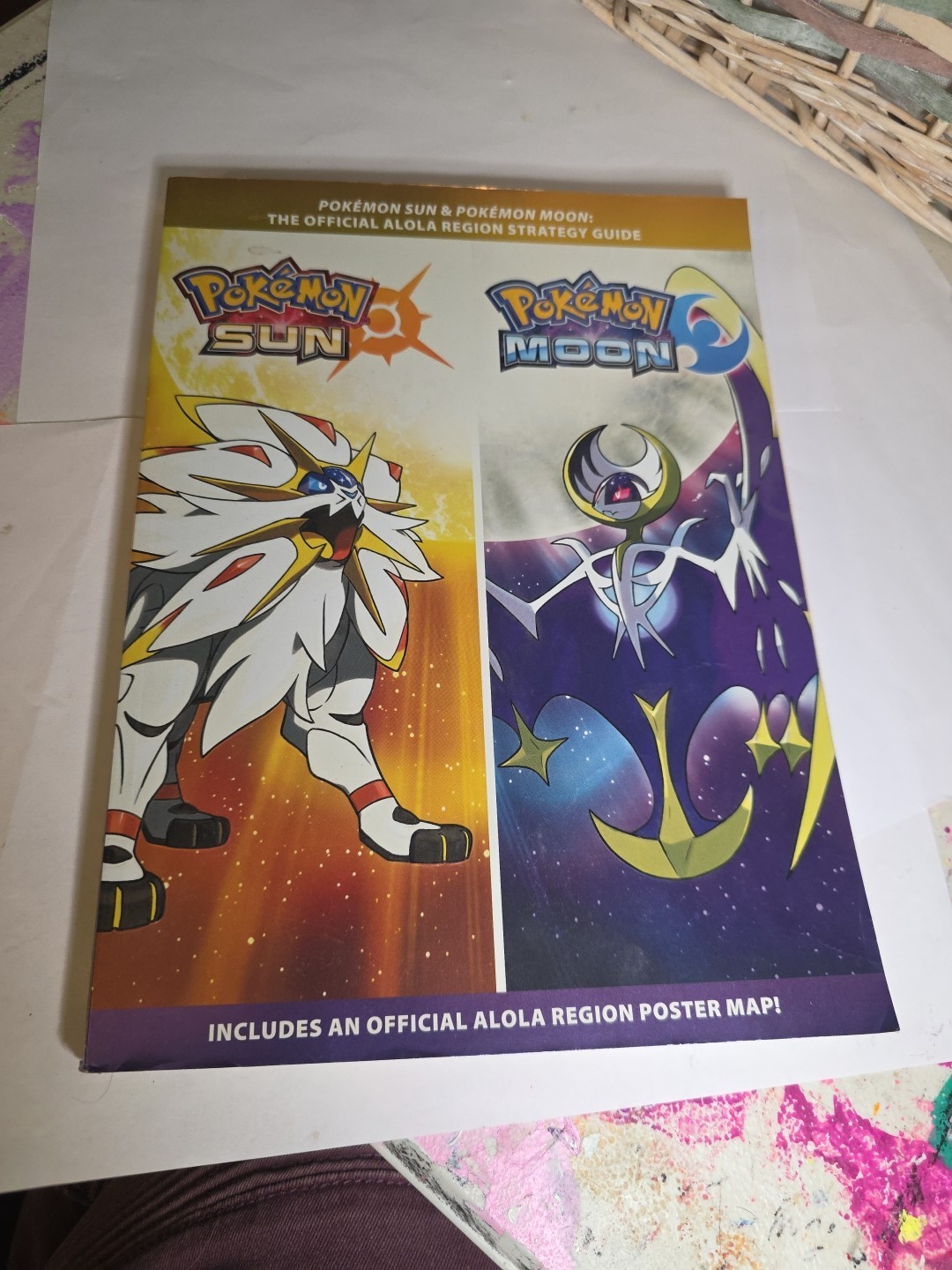 Pokémon Sun & Moon Official Alola Region Strategy Guide Book With Map