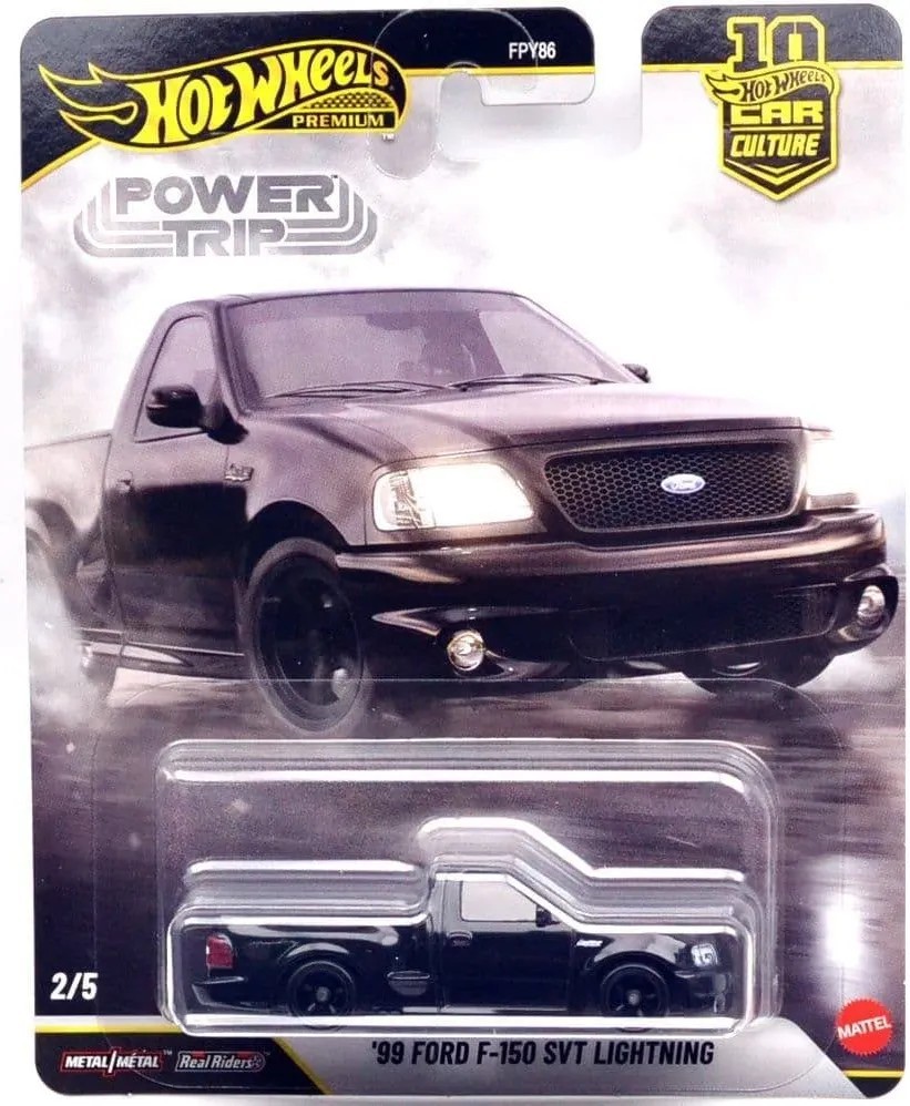 Hot Wheels Premium Car Culture Power Trip '99 Ford F-150 SVT Lightning 1:64 diec